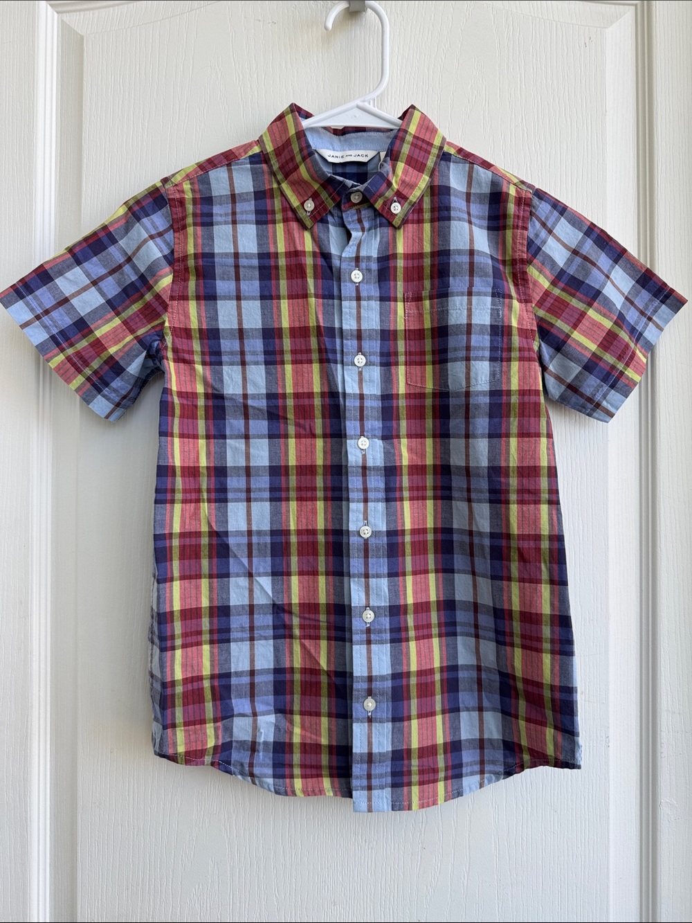 Janie and Jack Multicolor Plaid Button-Up Shirt